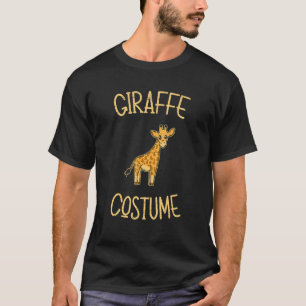 Camiseta Giraffe Costume O Zoológico de Pescoço Longo Mais 