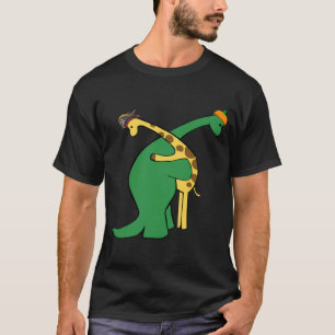 Camiseta Giraffe Dinossauro Abraço Adoro Dino Animais Safa