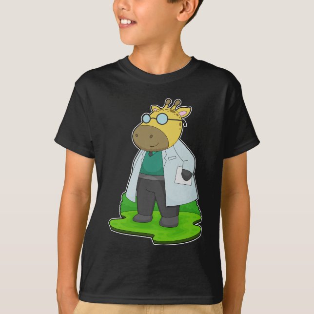 Camiseta Giraffe Doutor casaco (Frente)