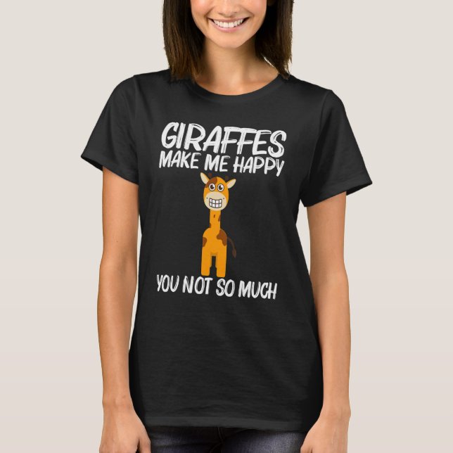 Camiseta Giraffe For Men Women Safari Wildlife Animal (Frente)