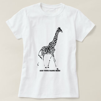 Camiseta Giraffe Girafas T shirts