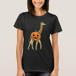 Camiseta Giraffe Halloween Pumpkin