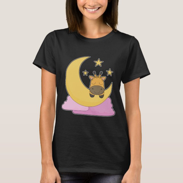 Camiseta Giraffe Moon (Frente)