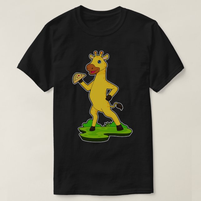 Camiseta Giraffe Pizza (Frente do Design)