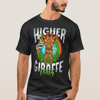 Camiseta Giraffe Pussy Funny Stoner Weed Classic T-Shirt
