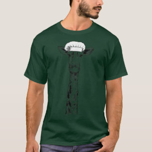Camiseta Giraffe Safari Animal Chef Engraçado Cozinhar Cozi