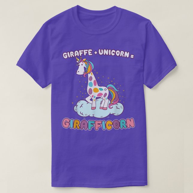 Camiseta Giraffe + Unicorn = Girafficorn  (Frente do Design)