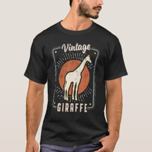 Camiseta Giraffe Vintage Retro Classic Animal Love 1