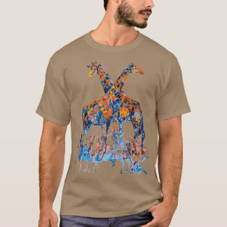 Camiseta Giraffe Watercolor Love Giraffe