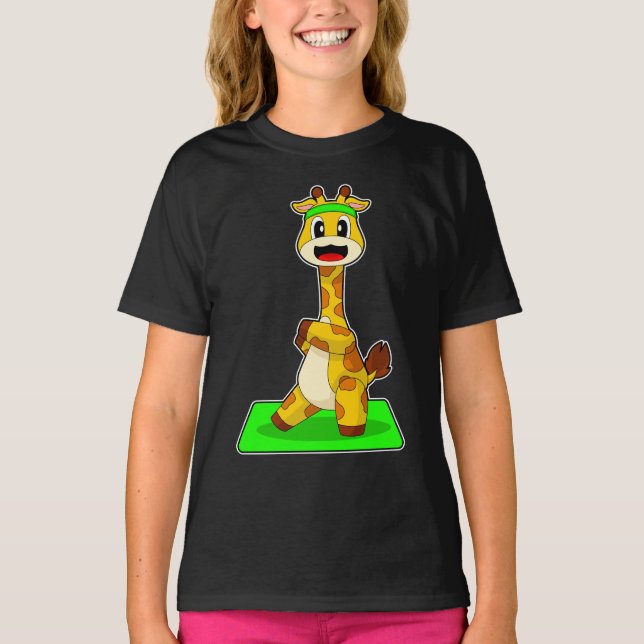 Camiseta Giraffe Yoga - Malhação (Frente)