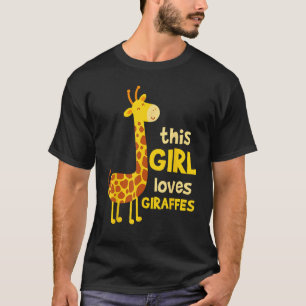 Camiseta Giraffe Zoo Safari Animal Esta Menina Engraçada Pr
