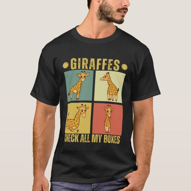Camiseta Giraffes Check All My Boxes  Giraffes (Frente)