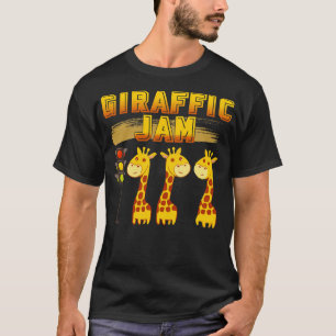 Camiseta Giraffic Jam Giraffe Art Lovny Zoo Animal