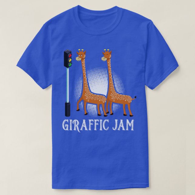 Camiseta Giraffic Traffic Jam Pun (Frente do Design)