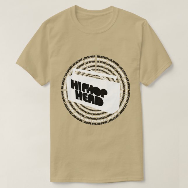 Camiseta Girar Cabeça de HipHop (Frente do Design)