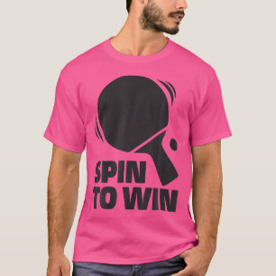 Camiseta Girar Para O Jogador De Tênis Da Mesa De Pingpong
