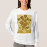 Camiseta Girassóis 1888 por Vincent van Gogh<br><div class="desc">Vincent Willem van Gogh (holandês: [ˈvɪ nsɛ nt ˈʋ lamix vɪ ɱɑ x] (escuta);[nota 1] 30 de março de 1853 - 29 de julho de 1890] foi um pintor Poste-impressionista neerlandês que se tornou, postumamente, uma das figuras mais famosas e influentes da história da arte ocidental. Em uma década, ele...</div>