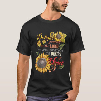 Camiseta Girassóis Bendadinhos Meninas Mulheres Cristã Meri