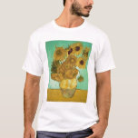 Camiseta Girassóis de Vincent van Gogh |, 1888<br><div class="desc">Número de coleção da imagem:  BAL20294 girassóis,  1888 (óleo em canvas). Gogh,  óleos da camionete de Vincent 1853-90) (em canvas. Neue Pinakothek,  Munich,  Alemanha.  1888</div>