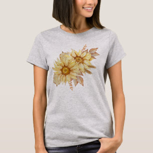Camiseta Girassóis em Cores de outono
