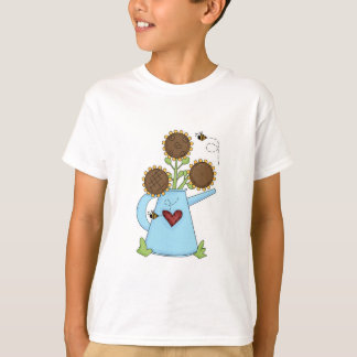 Camiseta Girassóis Fofos em Regador