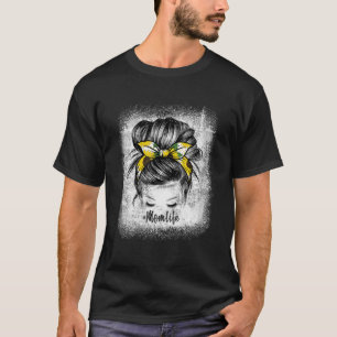 Camiseta Girassóis Mãe Vida Cabelo de freio Óculos de so