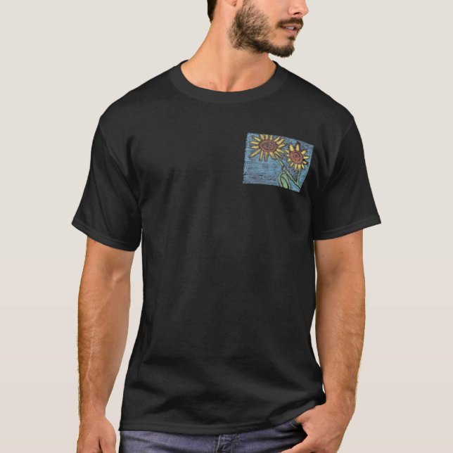 Camiseta Girassóis para sempre - Crianças Arte para COC (Frente)