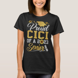 Camiseta Girassol 2023 Orgulhoso Cici De Um Graduado De Mai