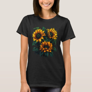 Camiseta Girassol Amarelo Foco Courinho Fêgo Sol Flor Po