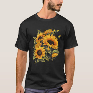 Camiseta Girassol Amarelo Foco Courinho Fêgo Sol Flor Po