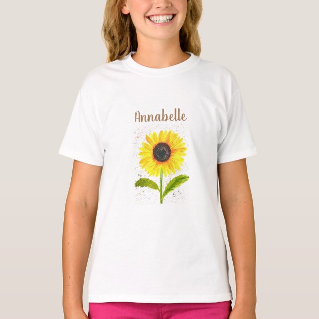 Camiseta Girassol amarelo girassol girassol personalizado g (Frente)