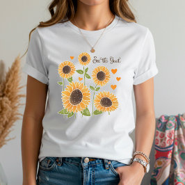 Camiseta Girassol Amarelo Veja A Boa Quitação Inspirividade
