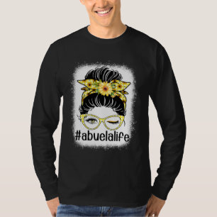 Camiseta Girassol Avó Vida Coque Desarrumado Descolora Dia