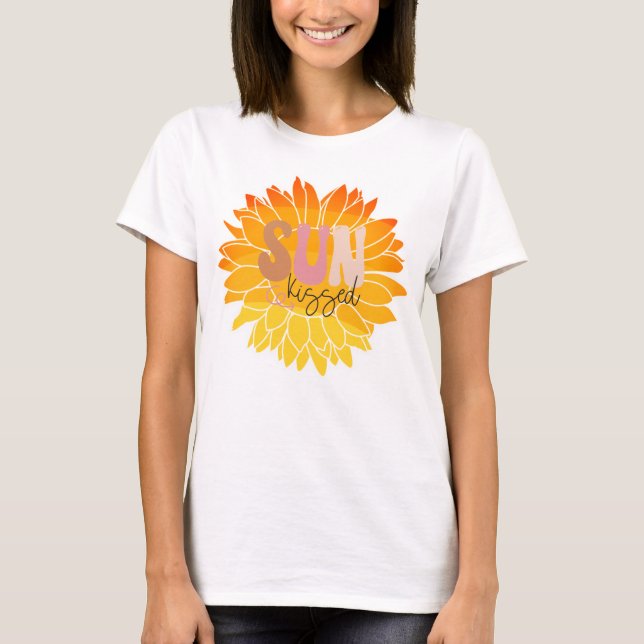 Camiseta Girassol Beijado pelo Sol (Frente)