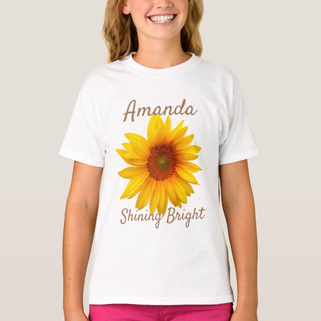 Camiseta Girassol Brilhante (Frente)