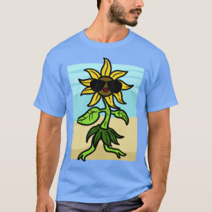 Camiseta Girassol com óculos de sol no Sol
