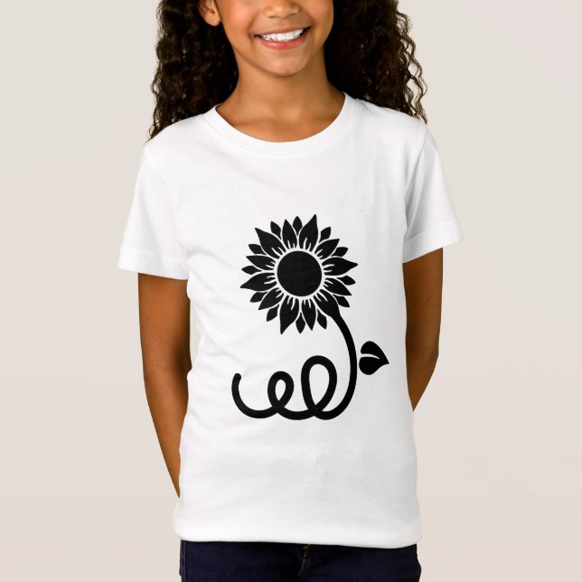 Camiseta Girassol com Pedra Curva (Frente)