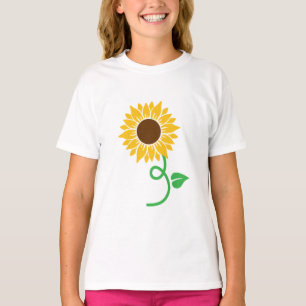Camiseta Girassol com Tronco Verde