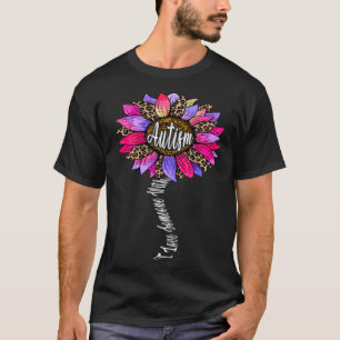 Camiseta Girassol Conscientização do Autismo Eu Amo Alguém