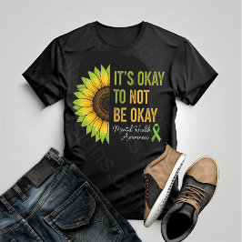 Camiseta Girassol de Conscientização da Saúde Ment