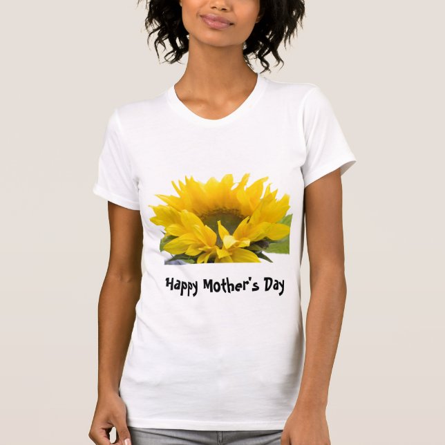 Camiseta Girassol - Dia de as mães feliz (Frente)