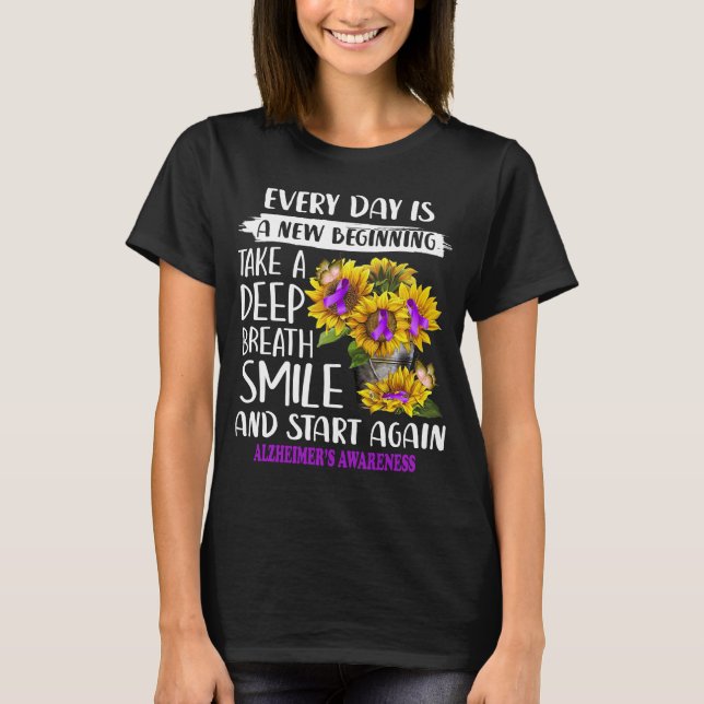 Camiseta Girassol do Alzheimer (Frente)