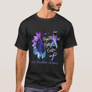 Camiseta Girassol Esperança Lutar Cura Prevenção Suicídio C