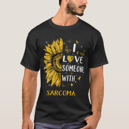 Camiseta Girassol Eu Amo Alguém Com Consciência Sarcoma