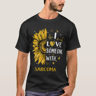 Camiseta Girassol Eu Amo Alguém Com Consciência Sarcoma