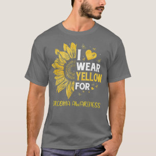 Camiseta Girassol Eu Visto Fita Amarela Sensibilização Sarc