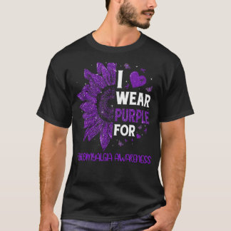Camiseta Girassol Eu Visto Roxo Para Sensibilização Para Fi