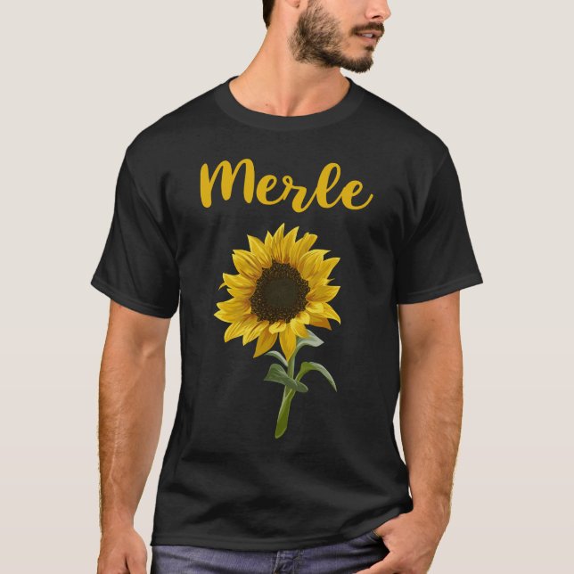 Camiseta Girassol Feliz - Merle Nome (Frente)