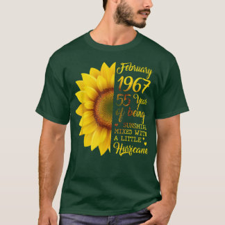 Camiseta Girassol Fevereiro De 1967 55 Anos De Sol