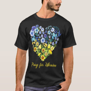 Camiseta Girassol Flor Azul E Amarelo